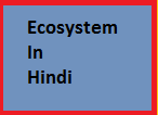 Ecosystem in hindi