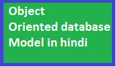 object oriented database model in hindi