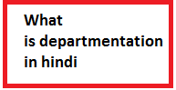 departmentation in hindi