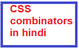 CSS Combinators in hindi