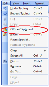 what is office clipboard in hindi