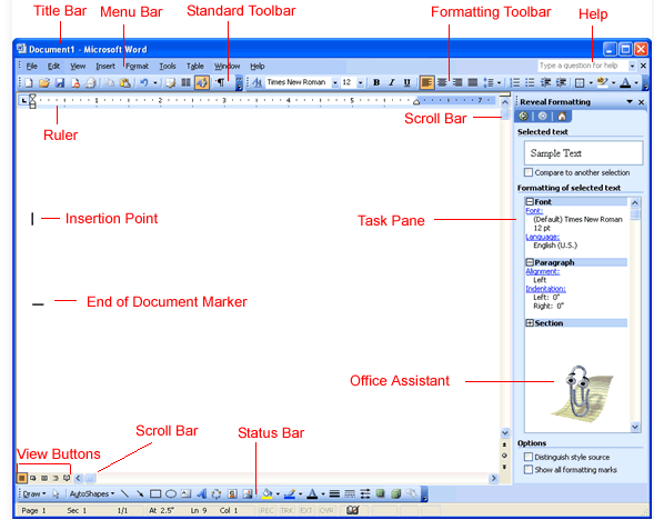 what is formatting toolbar in hindi