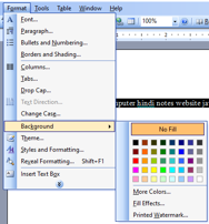 what is background in ms word in hindi-बैकग्राउंड मस वर्ड क्या है?