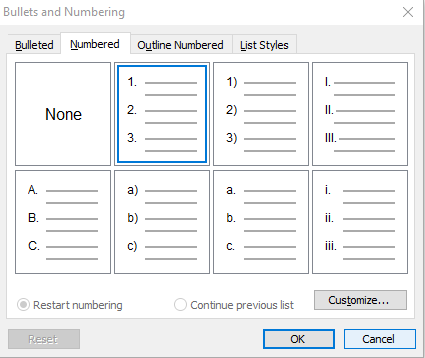  bullet and numbering in hindi