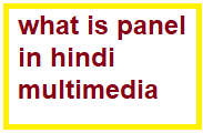 what is panel in hindi