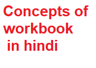 Concepts of workbook in hindi